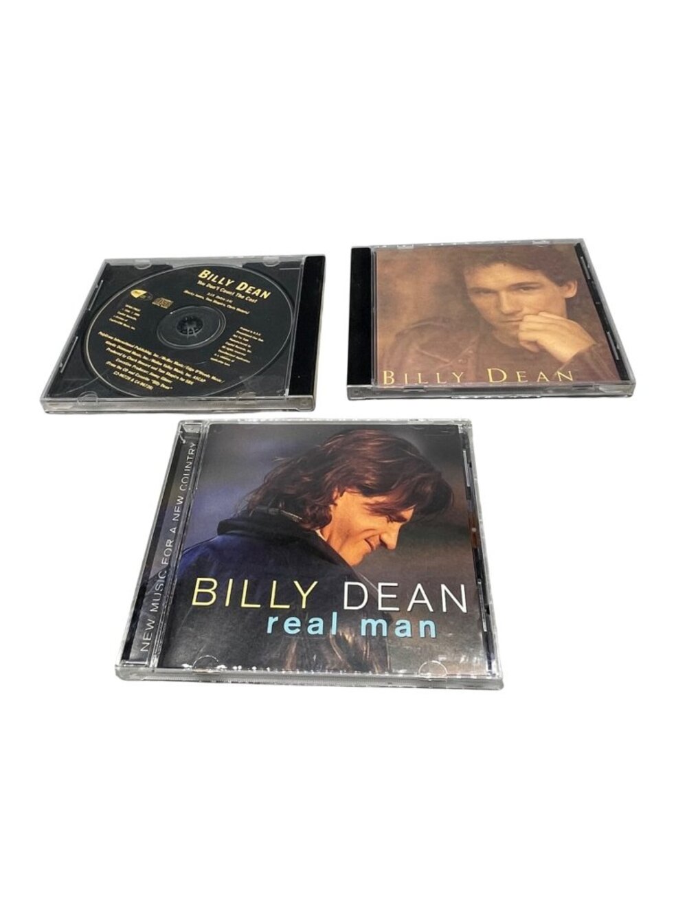Billy Dean CD Lot Of 3: Real Man Billy Dean Trying To Hide A Fire In Dark READ